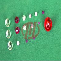 Billes de corindon synthétique Chuanyi de haute qualité, rubis et saphir, trou percé de 2 mm, précision G3, 100 unités