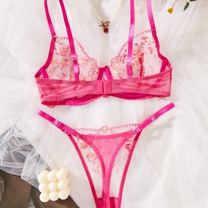 Nouvel ensemble de lingerie sexy pour femmes, deux pièces, haut de gamme, broderie fragmentée, sous-vêtements respirants et confortables, ensemble de lingerie pour femmes - Product Image 3