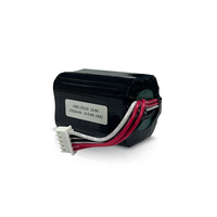 Batterie au lithium-ion personnalisée 18500 14,8V 2000mAh 4S1P 29,6Wh avec PVC noir 4 fils et connecteur 4 broches