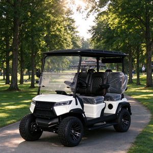 Carrito de golf eléctrico de 4 asientos con suspensión independiente y batería de litio para club de golf - Product Image 1