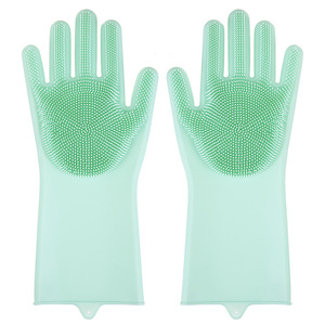 Silicone Usine Vente Chaude Pet Shop Fournitures Pet Toilettage Gant pour Chien Propre Brosse De Bain Chien Gant De Bain Chat Petting Gant - Product Image 4