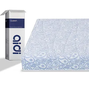 El mejor colchón de cama con muelles de tamaño King para dormir cómodo con colección de porcelana azul y blanca Matrass de látex de espuma de alta densidad