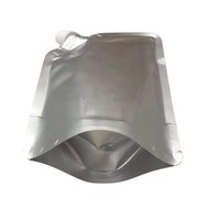 Sachet en plastique avec bec verseur pour boisson, support argenté, 1 litre, 2,5 L, 5L, 10L