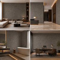 Panneau mural SPC ignifuge et étanche, surface facile à nettoyer, finition marbre, couche anti-UV, noyau rigide pour intérieur