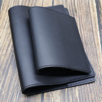 Couverture de carnet de notes promotionnel en cuir véritable noir, faite à la main, avec logo estampé Death Note, personnalisable pour le bureau