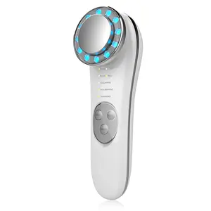 Portable Handheld High Frequency Skin Care Tools Electric Face Massager Led Blue Red Light Wave Skin Care Machine