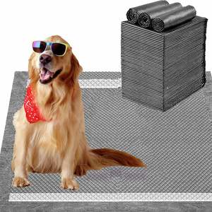 Tapis d'entraînement super absorbants anti-odeurs pour chiots, avec charbon actif, autocollants antidérapants, pour animaux de compagnie - Product Image 1