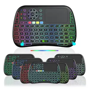 Mini clavier rétroéclairé lumière courante Flying Sky burst sept couleurs 2.4G BT clavier et souris