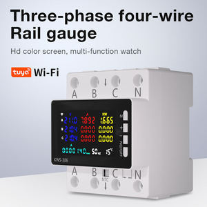 มิเตอร์ไฟฟ้า KWS-306 ควบคุมผ่านแอปพลิเคชัน  หน้าจอสี  ระบบดิจิตอล  ติดตั้งบนราง DIN  3 เฟส 4 สาย  ระดับการป้องกัน IP67 กันน้ำ  วัดความถี่ - Product Image 4