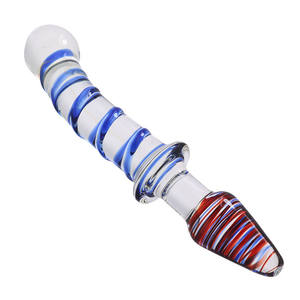 Fabrik handgemachte lustige transparente Kristall Sexspielzeug Glas <span class=keywords><strong>Dildo</strong></span> Frauen <span class=keywords><strong>Anal</strong></span> Plugs - Product Image 2