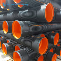 Tuyau de drainage corrugé à double paroi en HDPE noir JinQuan, joint à emboîtement, longueur 1200 mm, durée de vie de 60 ans, durable
