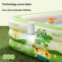 Grande piscine gonflable familiale épaissie, spacieuse, pour adultes, portable, pour jardin extérieur, pour jeux aquatiques