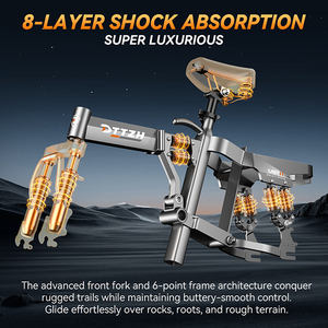 Fabricant de vélos électriques ODM OEM, vélo électrique pliable de montagne, vélo électrique 48V 1000W Peak 15AH, vélo électrique à pneus larges - Product Image 3