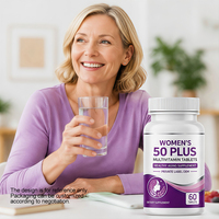 Comprimés multivitaminés pour femmes OEM, 50 ans et plus |   Formule de bien-être quotidienne pour les femmes de plus de 50 ans |   Complément alimentaire en marque privée