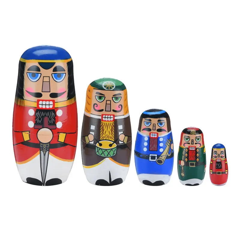 Hot Sale Matryoshka Custom Nesting Doll Cartoon Toy,diy Toy Customized Color or as Pictures 14x6.5cm Eco-friendly S200113 CN;ZHE