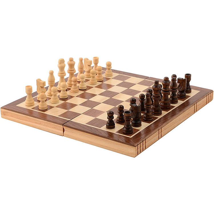 Классическая деревянная Магнитная Складная шахматная доска Семейная Игра