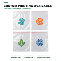 Sachet refermable personnalisé en LDPE transparent pour emballage de graines, pochette OEM, taille et logo personnalisés, échantillon gratuit