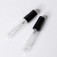 Mini botella de prueba de Perfume, viales de vidrio finos dorados con caja, atomizador de Perfume de 1,5 ml, 2ml, 3ml, 5ml, 10ml