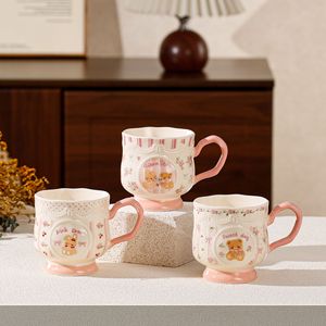 <span class=keywords><strong>Taza</strong></span> de Cerámica con Diseño de Osito de Peluche en Color <span class=keywords><strong>Rosa</strong></span> <span class=keywords><strong>Pastel</strong></span>, Personalizada y Creativa, Estilo Mughigh, para Mujeres, Perfecta para el Día de San Valentín - Product Image 4