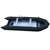Bateau pneumatique pliable Hypalon/PVC de 18 pieds (550 cm) avec roue de transom, capacité de 12 personnes