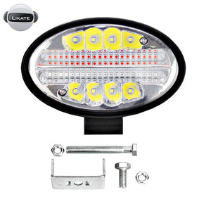 Camions puissant ovale de 6 pouces led hors route 4x4 lumière de conduite de travail pour 144W double couleur flash stroboscopi - Product Image 3