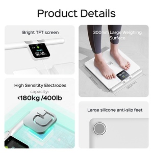 Báscula Inteligente de Grasa Corporal con 8 Electrodos, Monitoreo de Salud y Estado Físico, Sincronización con Aplicación BLE, 58 Datos Corporales - Product Image 3