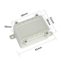 81*51*30mm Tailles personnalisées Connexion de câble électronique Boîte de jonction PC ou ABS Shell Extérieur IP68 Boîtier en plastique étanche