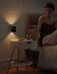 Lampe <span class=keywords><strong>à</strong></span> intensité variable pour enfants, lampe <span class=keywords><strong>de</strong></span> chevet LED, veilleuses <span class=keywords><strong>à</strong></span> lumière blanche douce 3000K, luminosité réglable, capteur crépusculaire, <span class=keywords><strong>à</strong></span> brancher sur prise murale pour chambre <span class=keywords><strong>à</strong></span> coucher - Product Image 5