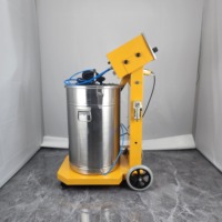Machine professionnelle de peinture en poudre pour une pulvérisation précise, améliorant la valeur de marque grâce aux composants PLC pour substrats métalliques