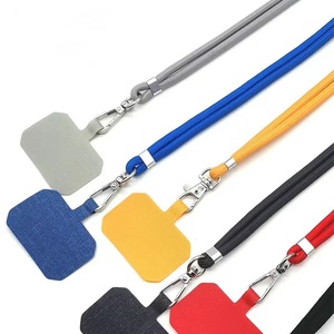 Sıcak satış ayarlanabilir ayrılabilir boyun Crossbody kayış renkli naylon kamera Fan telefon kordon ile emniyet Tether Tab yamalar - Product Image 3