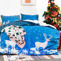 Ensemble de housse de couette de noël de Style dessin animé