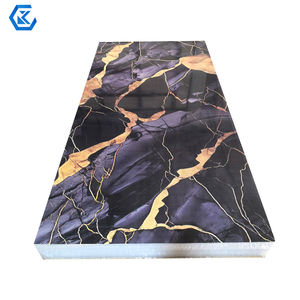 3mm <span class=keywords><strong>PVC</strong></span> UV大理石シート壁パネル防水高級プラスチック素材光沢のある表面に簡単に取り付けインテリア - Product Image 1