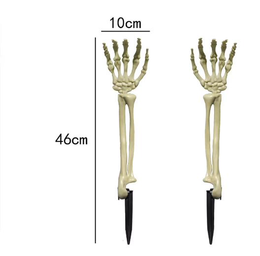 Pair of beige ghost hands (left and right hands)