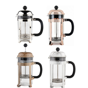 Cafetera <span class=keywords><strong>Francesa</strong></span> de Plata al por Mayor, Cafetera <span class=keywords><strong>Francesa</strong></span> para Café, Té, Leche, Vidrio de Borosilicato y Libre de BPA, Cafetera de 34 oz - Product Image 6