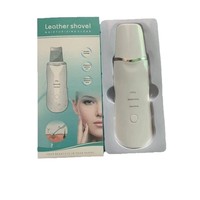 Nettoyeur de pores à ultrasons, spatule anti-points noirs, instrument de beauté pour le visage en plastique et acier inoxydable