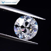 Tianyu Gems Fabricant en Gros de Moissanite Personnalisée Couleur GH 1 Carat Clarté VVS OEC Moissanite Ronde Non Montée