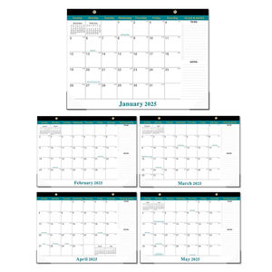 2025 vie promotionnelle almanach école de commerce bureau calendrier avent perpétuel 3D calendriers de bureau avec spirale supérieure - Product Image 6