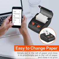 Imprimante de reçus mini sans fil portable pour restaurant, magasin et supermarché, compatible Android et IOS, stock disponible