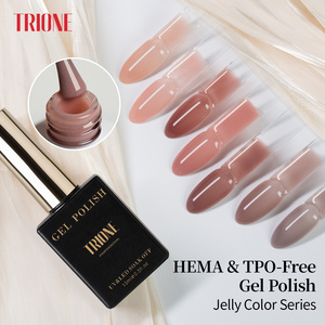 Set de Esmalte de <span class=keywords><strong>Uñas</strong></span> en Gel de 12 Colores Rosa Jelly para Verano, Sin TPO ni HEMA, UV Semipermanente, Transparente, <span class=keywords><strong>Color</strong></span> Nude, Suministros OEM, Marca Privada - Product Image 1