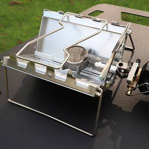Vente en gros HY Gravé Soto320 Acier Gaz Portable Pique-Nique Camping Cuisine Carte Pliante Réchaud pour Aventures en Plein Air - Product Image 2