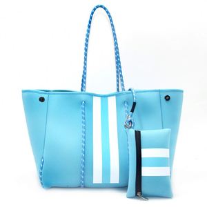 กระเป๋าถือแฟชั่นใหม่ ขายส่ง ขนาดใหญ่ กันน้ำ สำหรับผู้หญิง เหมาะสำหรับเดินทาง ช้อปปิ้ง ไปทะเล ชุดสองชิ้น - Product Image 6