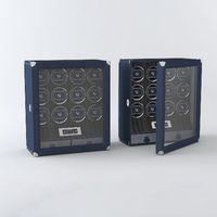 Pemutar jam tangan mewah layar sentuh LCD dengan pengendali jarak jauh dasar lampu LED antimagnet Mode TPD mendukung kotak & casing jam