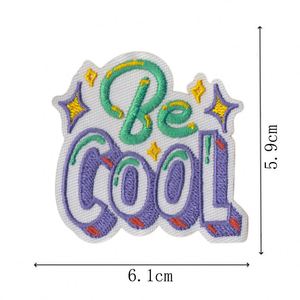 Patchs thermocollants en tissu brodé avec citations inspirantes et motifs d'énergie positive pour vêtements, sacs et chaussures - Product Image 3