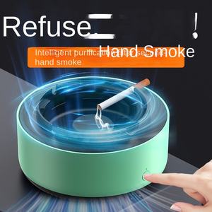 Cenicero Eléctrico Portátil Autocebante de Metal, Sin Humo, con Barra de Oxígeno de Iones Negativos, Purificador de Oxidación, Estilo Nórdico para Escritorio - Product Image 5