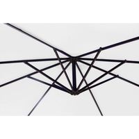 Parasol de jardin suspendu à bras articulé, résistant au vent et à l'eau, avec bases, pour jardin et terrasse extérieurs