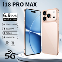 Nouveau Téléphone 2026 18 Pro Max Vente en Gros Original Débloqué Smartphone 5G LTE Écran HD 16+1 To Batterie Supérieure à 8000 mAh