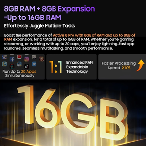 Blackview attivo 8 <span class=keywords><strong>Pro</strong></span> Android <span class=keywords><strong>13</strong></span> robusto Tablet 10.36 <span class=keywords><strong>pollici</strong></span> 2.4K schermo 8GB + 256GB 22000mah batteria 33W ricarica rapida Tablet PC - Product Image 4