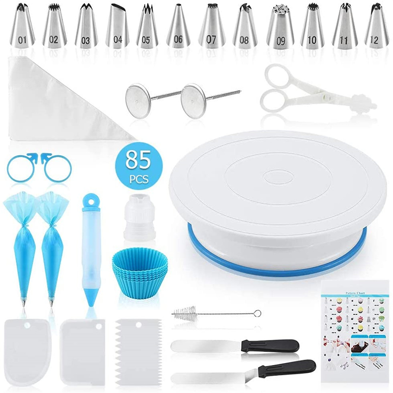 85 PCS Cake Turntable Set