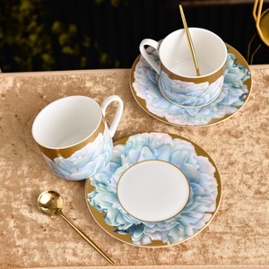 wholesale High-end blue bone china coffee tableware gift box packaging for gifts - Product Image 2