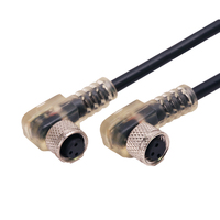 Conector Circular Impermeable Hembra M5 M12 M8 para PCB con Conector de Sensor Din Métrico de 3 Pines y 2 Pines, Conectores Métricos M8